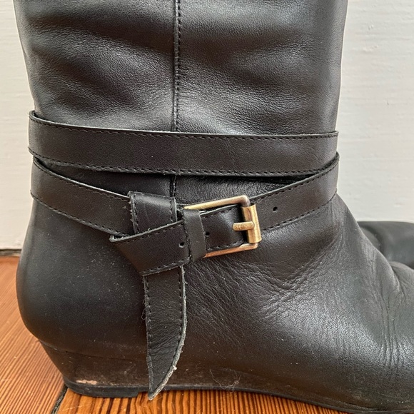 Lands End Canvas black leather boots, size 7 - Picture 8 of 8